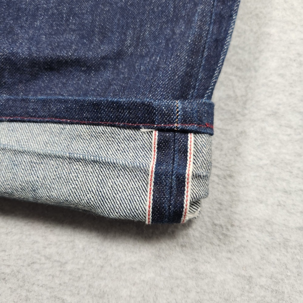 Gustin Selvedge Jeans 32x30 Blue Dark Wash Indigo Red Line Slim Fit Made In USA - Picture 3 of 16